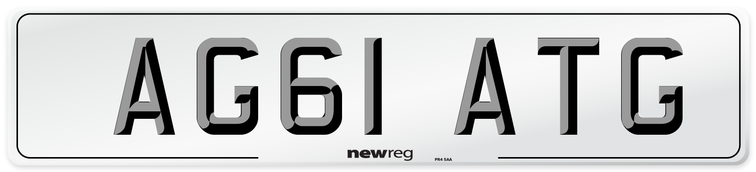 AG61 ATG Number Plate from New Reg